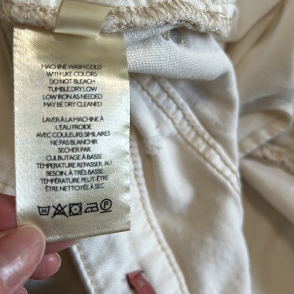 ANTHROPOLOGIE Pilcro and the Letterpress White Distressed Button Fly Short Sz 30 - Picture 12 of 16